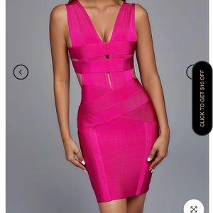 Pink Bandage dress